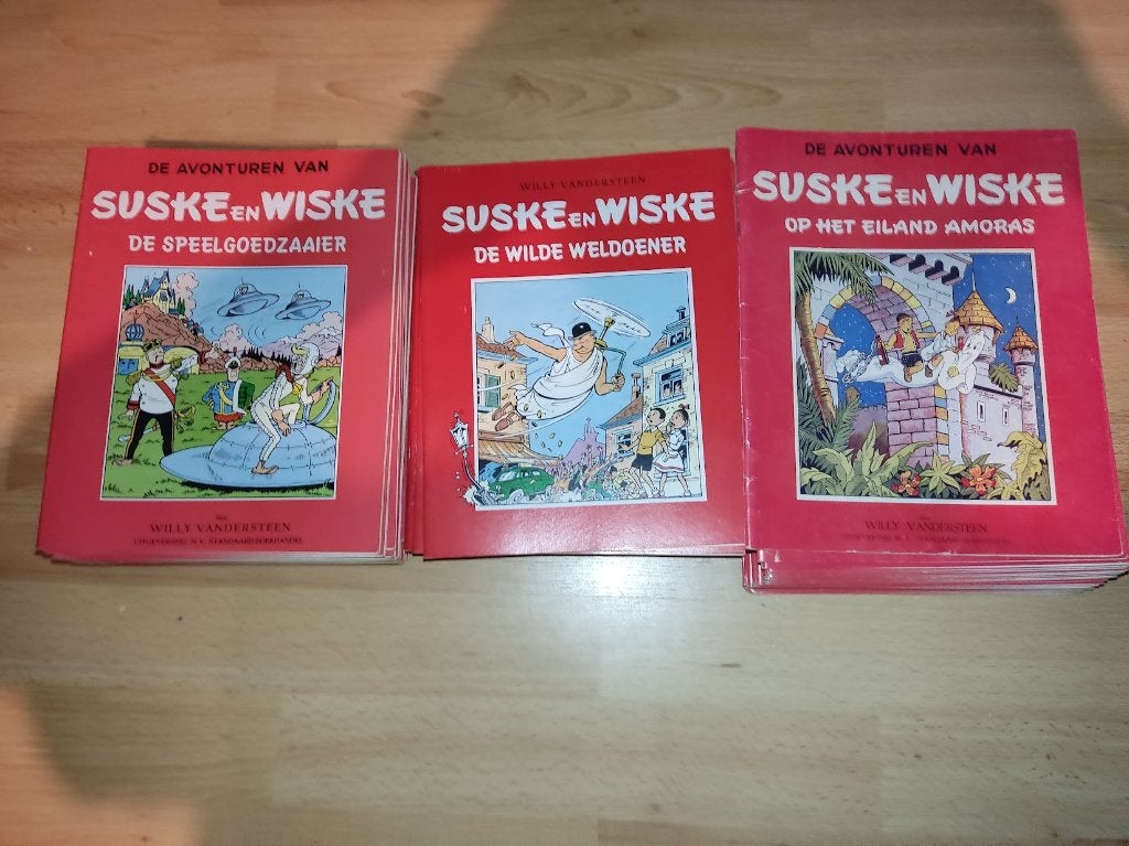 suske en Wiske reclame uitgave het nieuwsblad/het volk 1-56, Gelezen, Willy vandersteen, Complete serie of reeks, Ophalen of Verzenden
