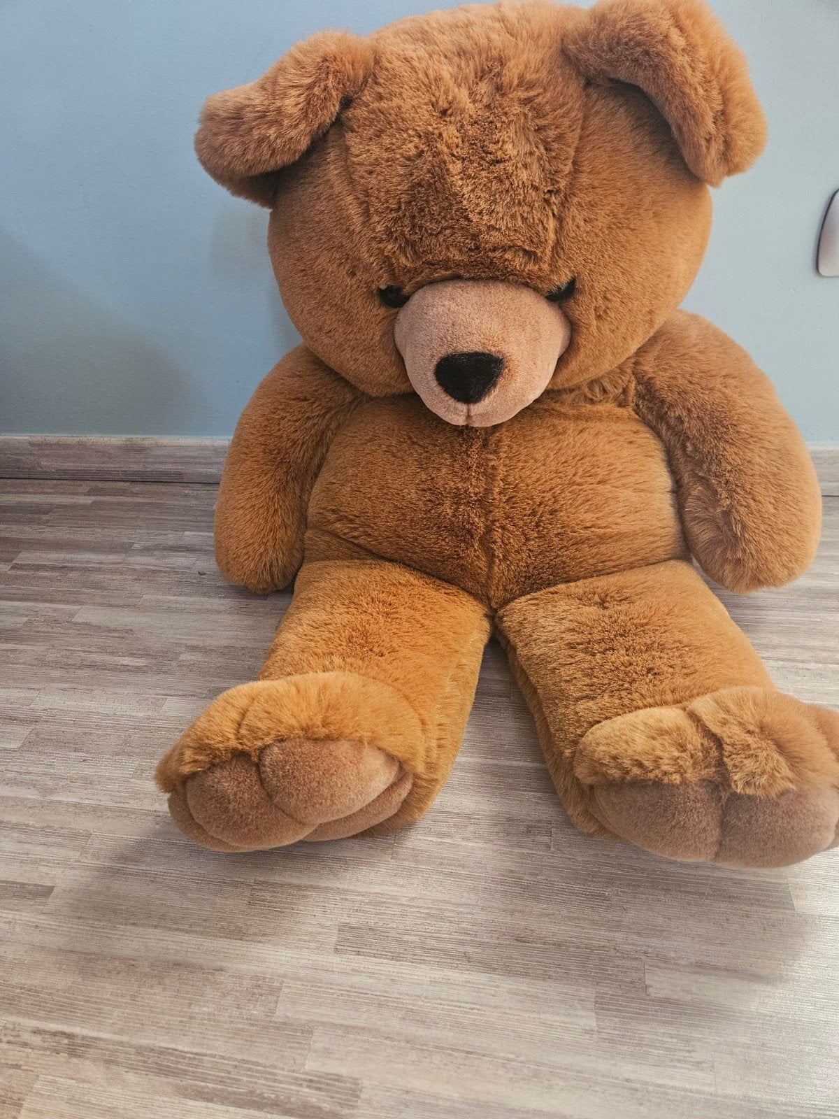 Grote bruine teddybeer, Ophalen, Zo goed als nieuw, Stoffen beer, Overige merken