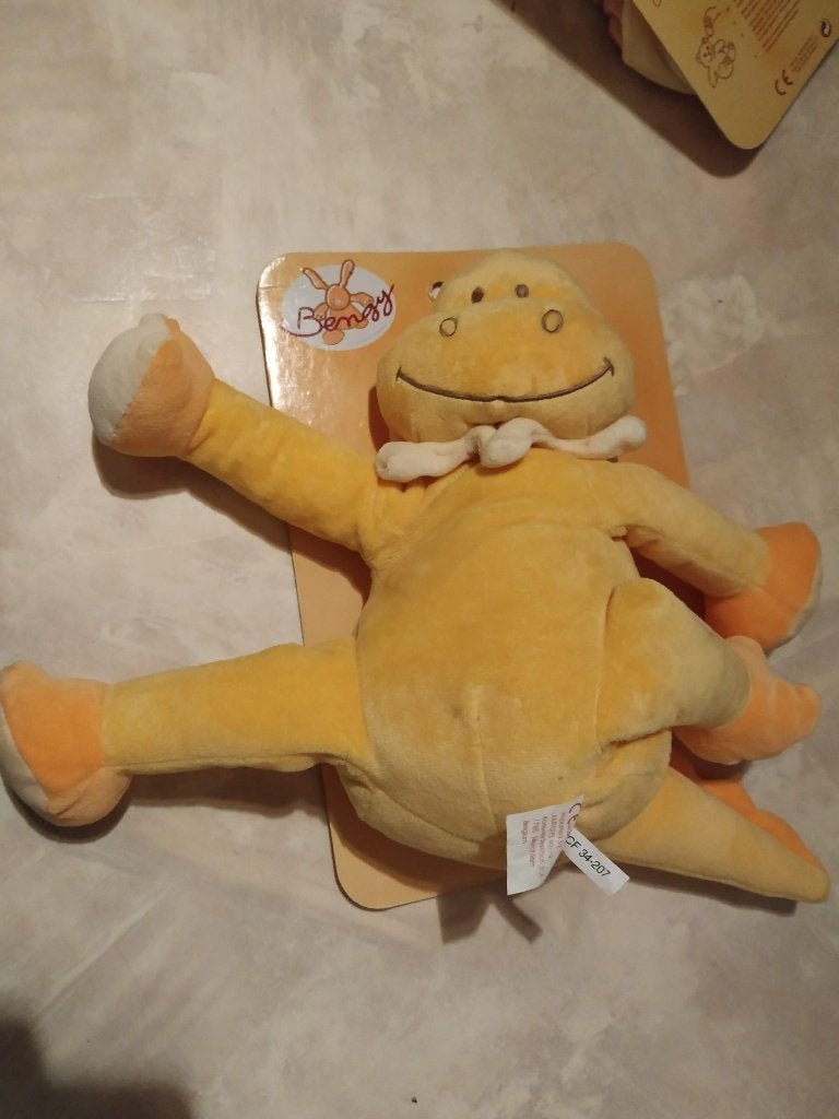 nieuwe zachte baby knuffel dino saurus 35 cm, Kinderen en Baby's, Speelgoed | Knuffels en Pluche, Ophalen of Verzenden, Nieuw