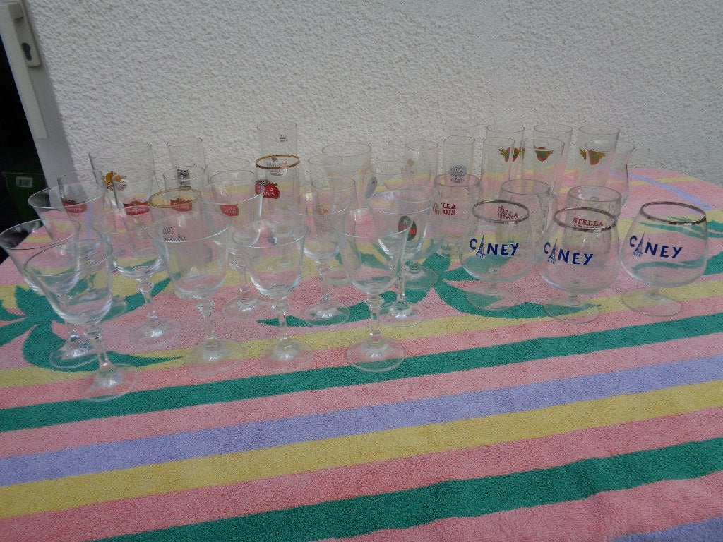 drinkglazen allerlei, Ophalen, Glas
