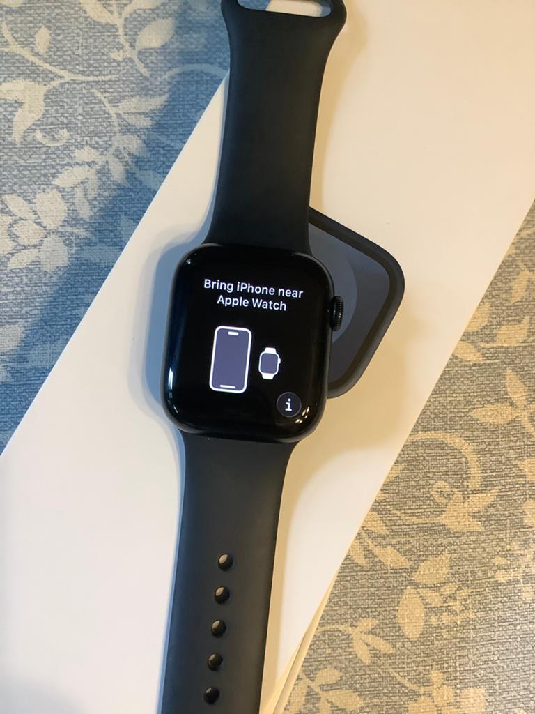 Apple  watch serie 9 ,41 mm, Handtassen en Accessoires, Smartwatches, Ophalen of Verzenden, GPS, Zo goed als nieuw, Zwart