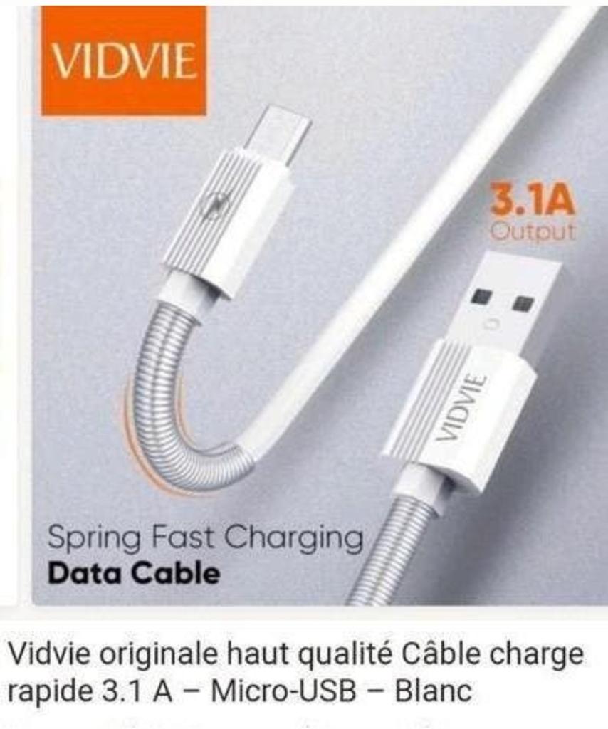 Cable  TYPE C 3.1A vidvie redmi .Samsung. Oppo... promotion., Enlèvement ou Envoi, Neuf, Samsung