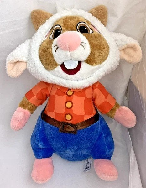 Albert Heijn AH Efteling Hamster geitje geit Knuffel pluche, Hamster, Zo goed als nieuw, Bruin, Albert Heijn
