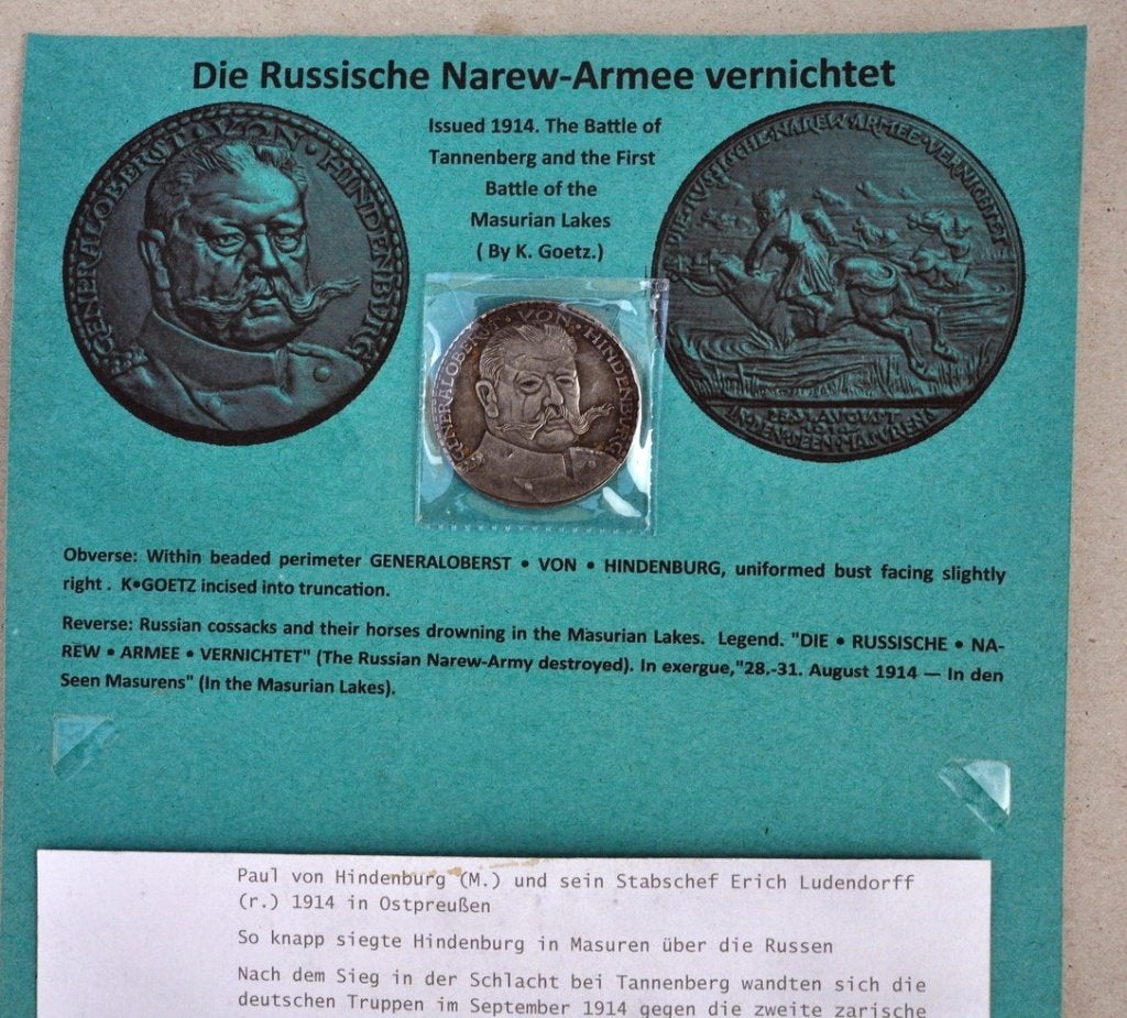 Von Hindenburg Medaille 1914. "Battle of Tannenberg", Verzamelen, Verzenden, Landmacht, Embleem of Badge