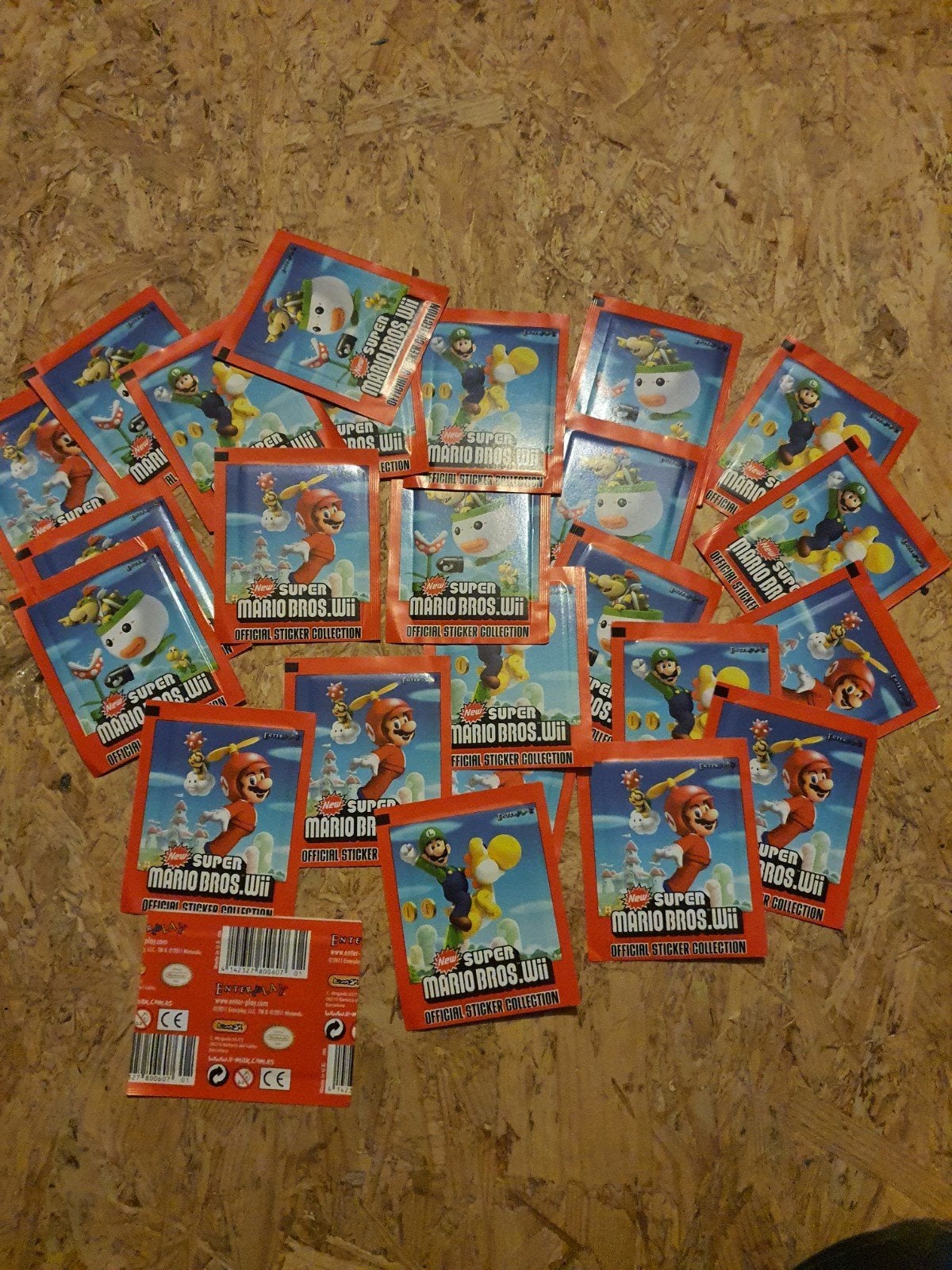 Super mario bros wii panini stickers, Ophalen