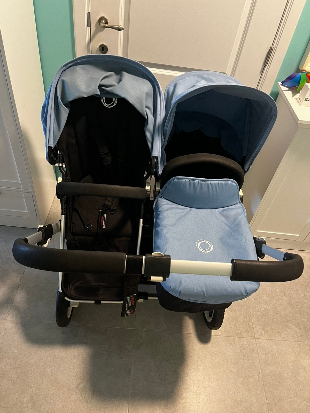 Bugaboo Donkey Twin Bugaboo bleu, Enlèvement, Comme neuf