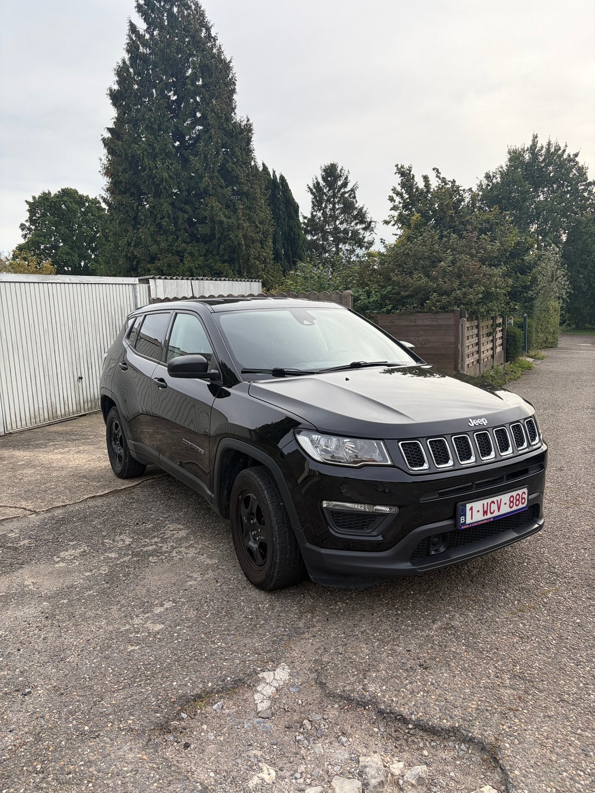 Jeep Compass 1.4 Turbo Sport uitvoering, Auto's, Zwart, Compass, 5 deurs, Particulier