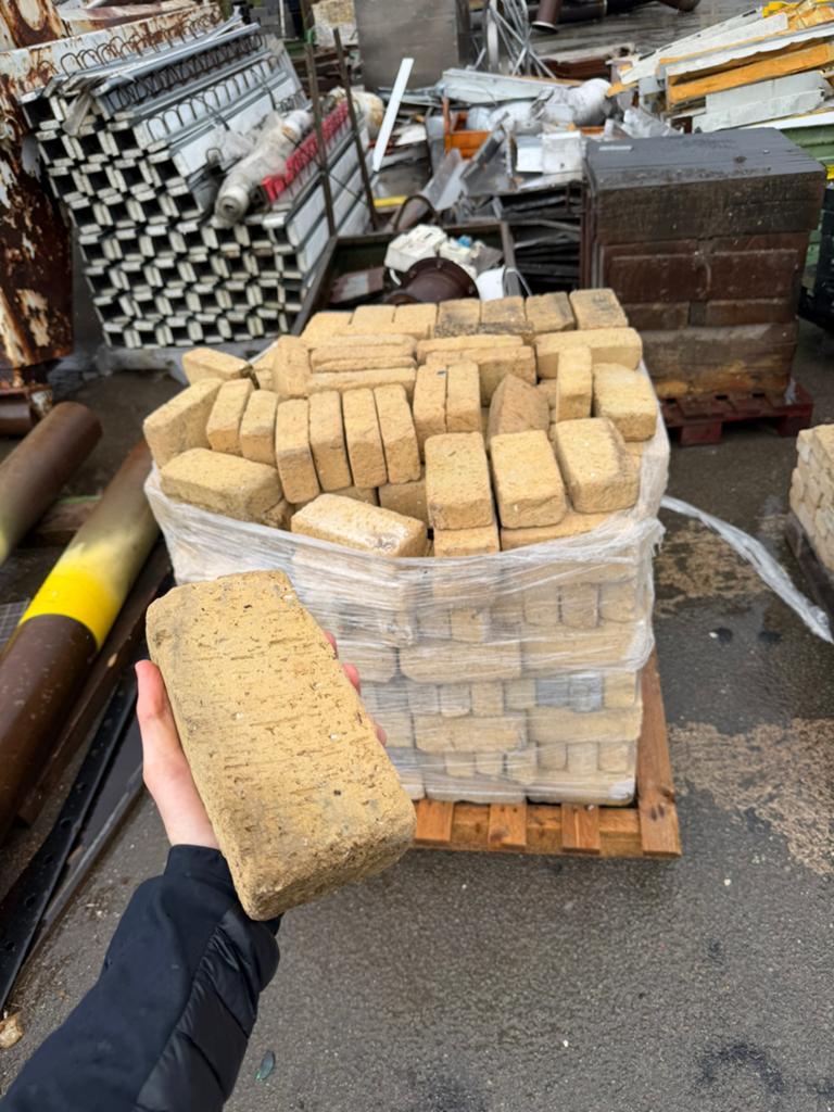 Briques jaunes, Bricolage & Construction, Briques, Enlèvement, Comme neuf, Briques