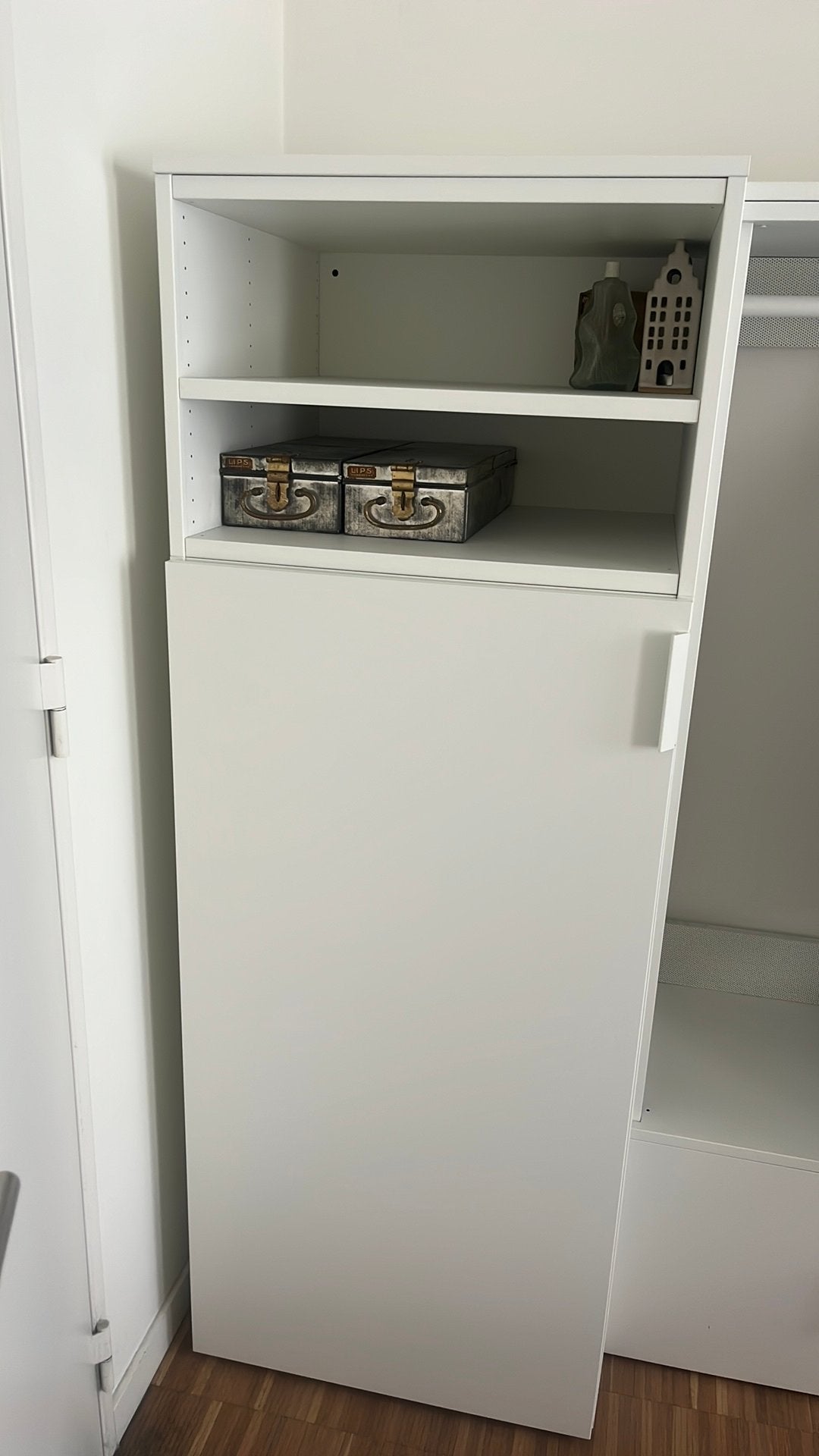 IKEA PLATSA Kast met FONNES Deur – Wit, Ophalen, Zo goed als nieuw