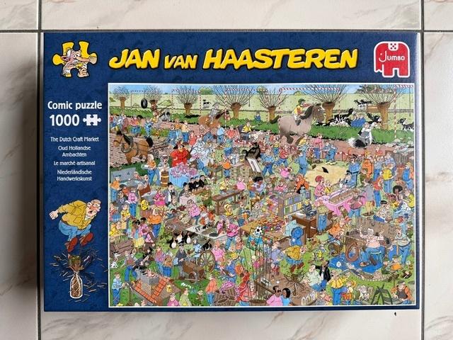 Vieux puzzle d'artisanat néerlandais (nr1524a), Enlèvement ou Envoi, 500 à 1500 pièces, Comme neuf, Puzzle