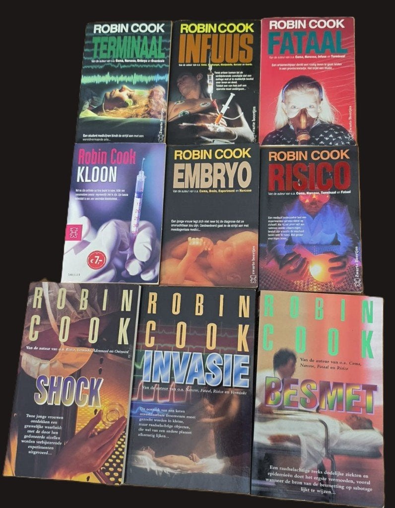 Set van 9 thrillers van Robin Cook – Nederlandstalig, Ophalen of Verzenden, Gelezen, Robin Cook, Nederland