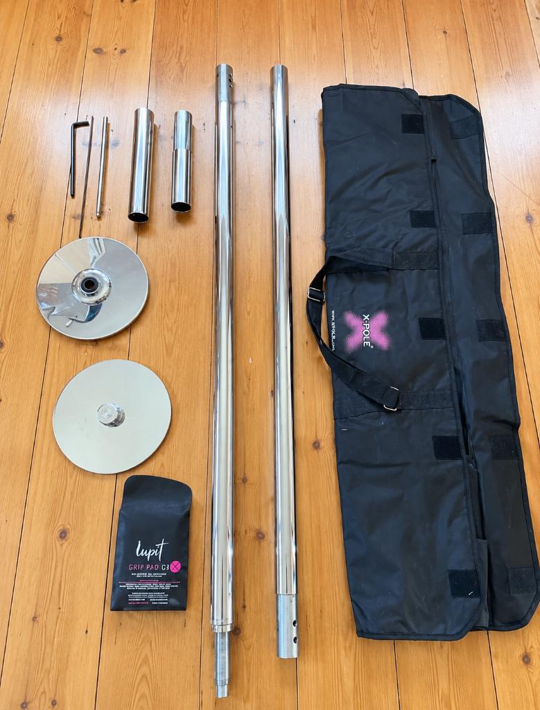 Complete X-Pole Sport danspaal in chroom uitvoering., Enlèvement ou Envoi, Comme neuf