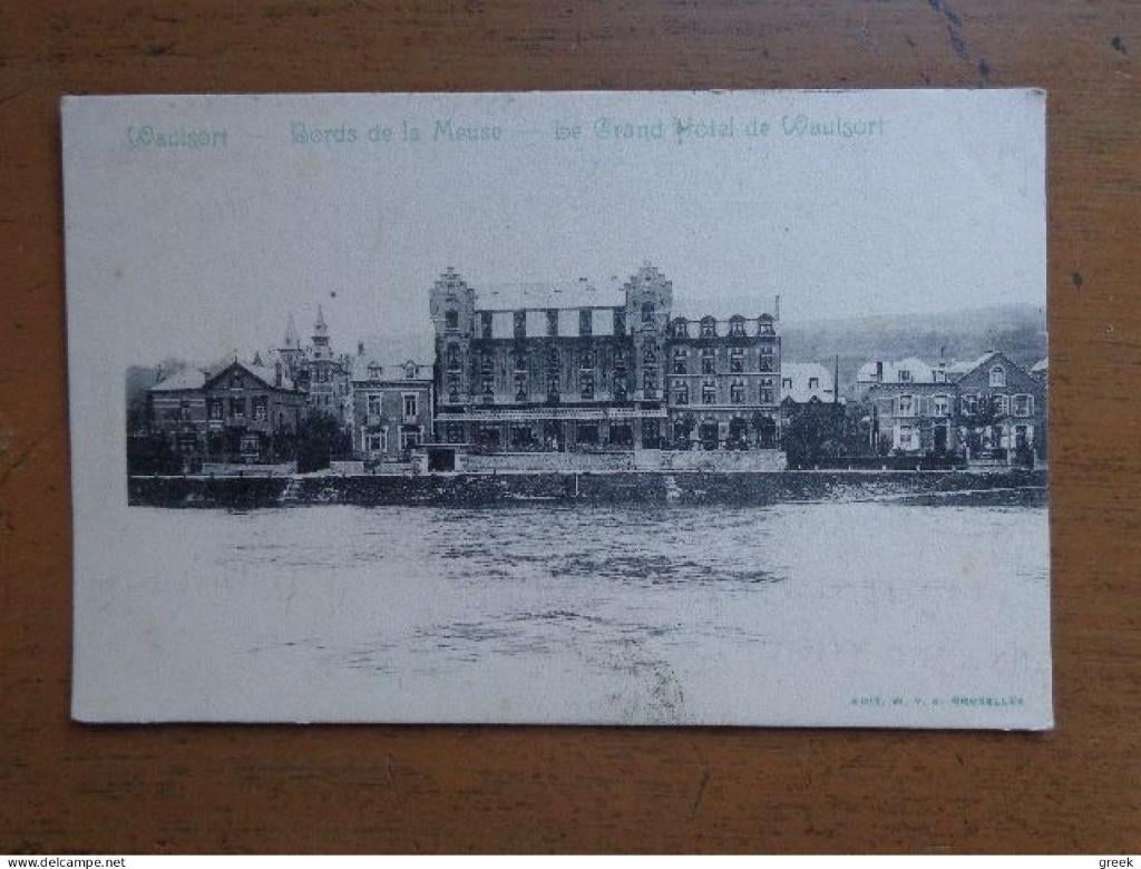 Postkaart Waulsort, Le Grand Hotel, Envoi, Avant 1920, Affranchie, Namur