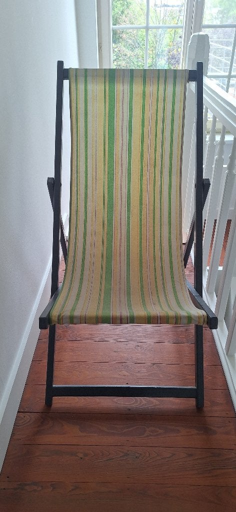 Retro Strandstoel, Ophalen, Gebruikt, Hout
