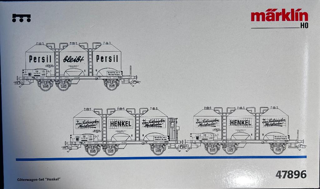 3373. Coffret de wagons-silos « Henkel » H0 Märklin.., Enlèvement ou Envoi, Neuf, Wagon, Märklin