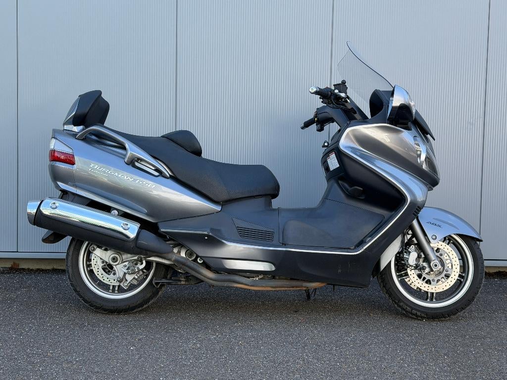 Suzuki Burgman 650 met zadel- en handverwarming! Goede staat, Motoren, Motorrijbewijs A, Bedrijf, 638 cc, Meer dan 35 kW