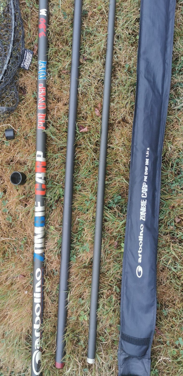 Garbolino Zombie Carp Schepnetsteel met schepnet., Ophalen, Zo goed als nieuw, Complete set