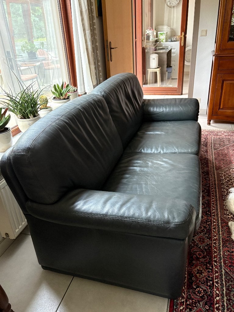 Lederen zetel, Ophalen, Gebruikt, Eenvoudig, 150 tot 200 cm