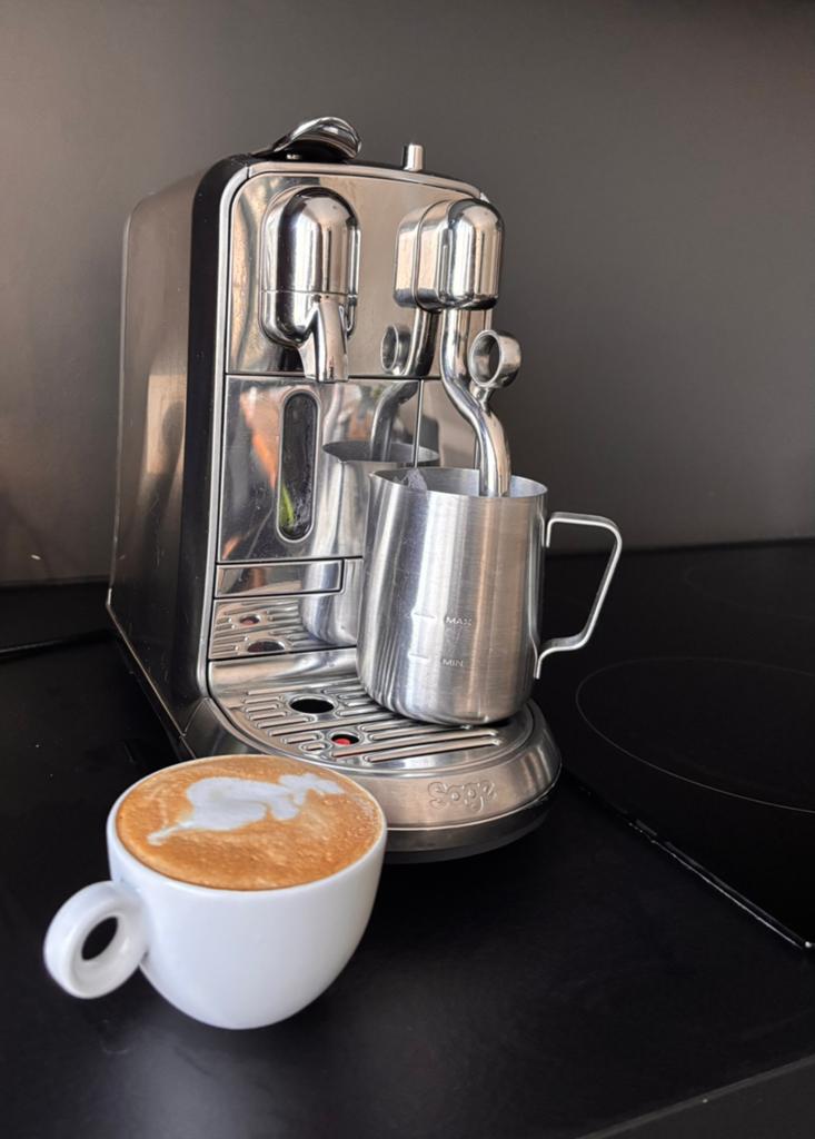 Sage Nespresso Creatista Plus SNE800BSS Stainless Steel, Elektronische apparatuur, Koffiezetapparaten, Ophalen of Verzenden, Zo goed als nieuw