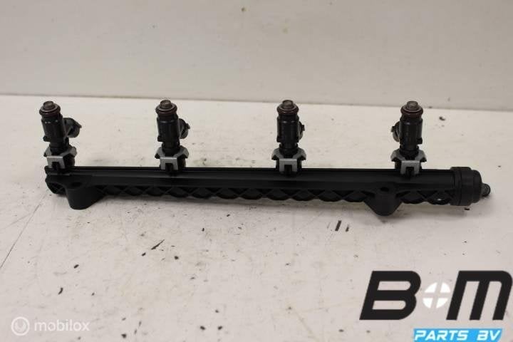 Brandstofrail met injectoren VW Polo 6C 1.6 MPI 04E133319G, Autos : Pièces & Accessoires, Systèmes à carburant, Utilisé