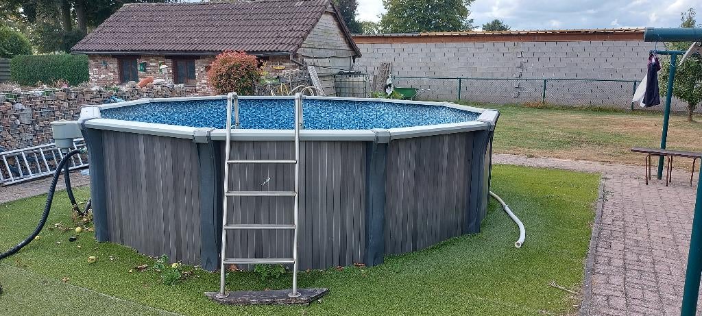 Zwembad trev 4,57 x 1.32m, Tuin en Terras, Gebruikt, 300 cm of meer, Ovaal, Ophalen