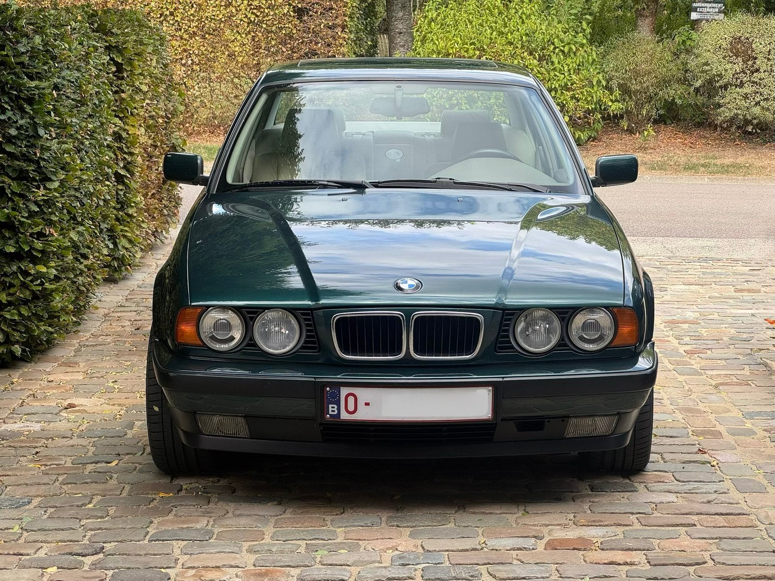 BMW E34 530iA V8 - 103.000km – Carnet BMW –État exceptionnel, Autos, Cuir, Beige, Carnet d'entretien, Automatique