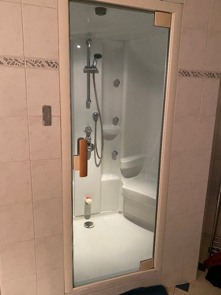 Stoomdouche met twee volwaardige zitplaatsen, Huis en Inrichting, Ophalen, Gebruikt, Met douche