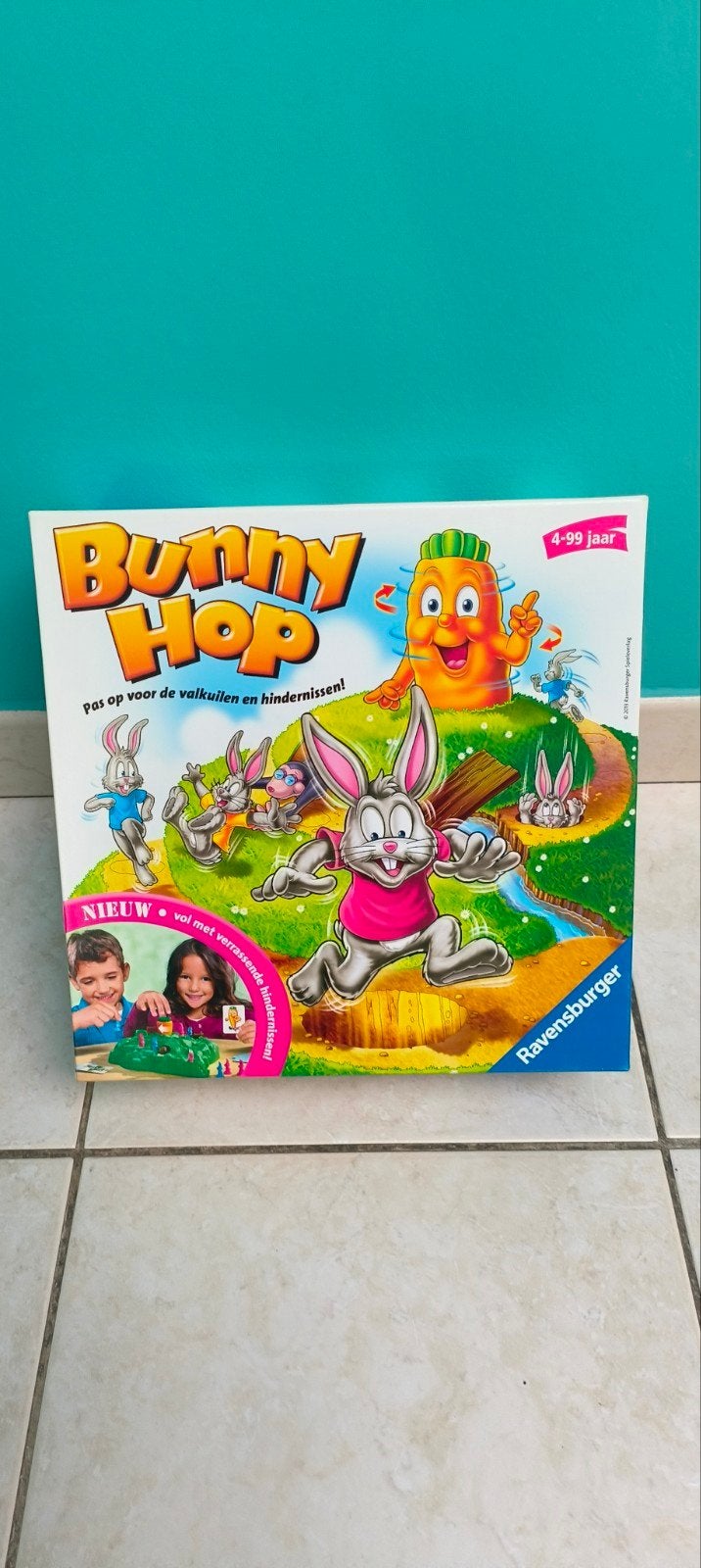 gezelschapsspel Bunny hop met hindernissen nieuwstaat, Ophalen of Verzenden