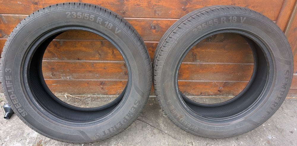 2 pneus été Semperit Speed-Life 3 – 235/55 R18 100V, Pneus été, Enlèvement, Autre, Pneu(s)