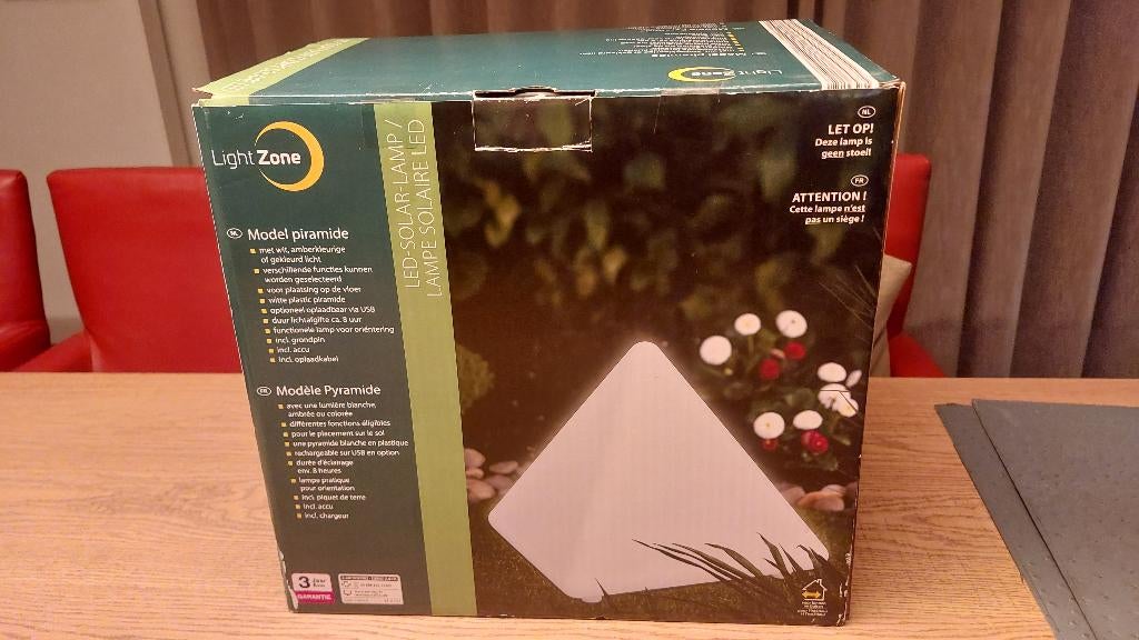 Tuinverlichting, Ophalen, Zonne-energie, Kunststof, Licht-donker-sensor