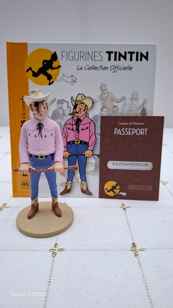Beeldje Kuifje Tintin nr 45, Ophalen of Verzenden, Kuifje, Zo goed als nieuw, Beeldje of Figuurtje
