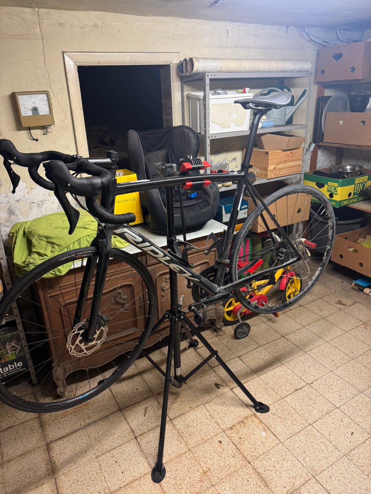 Koersfiets ridley fenix sla + toebehoren, Gebruikt, 61 tot 65 cm, Schijfrem, Ophalen