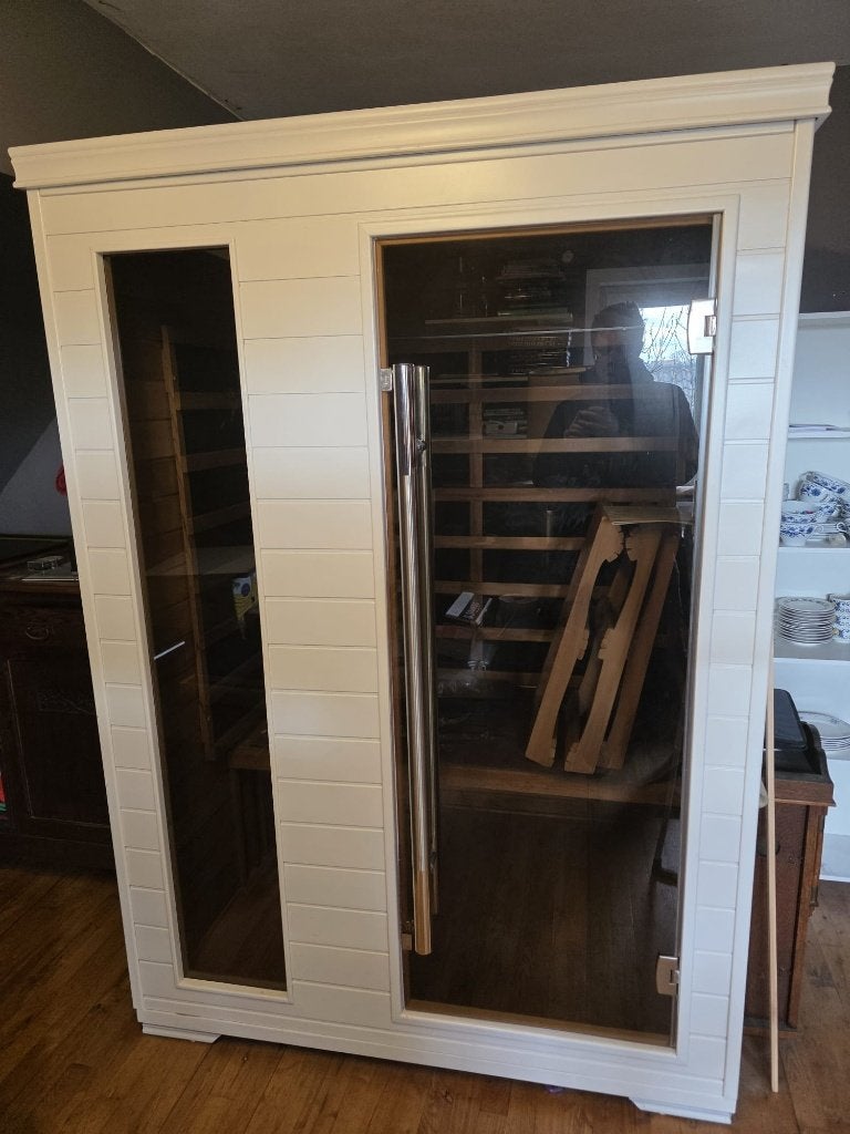 Infraroodcabine, Sport en Fitness, Sauna, Ophalen, Zo goed als nieuw, Infrarood, Complete sauna