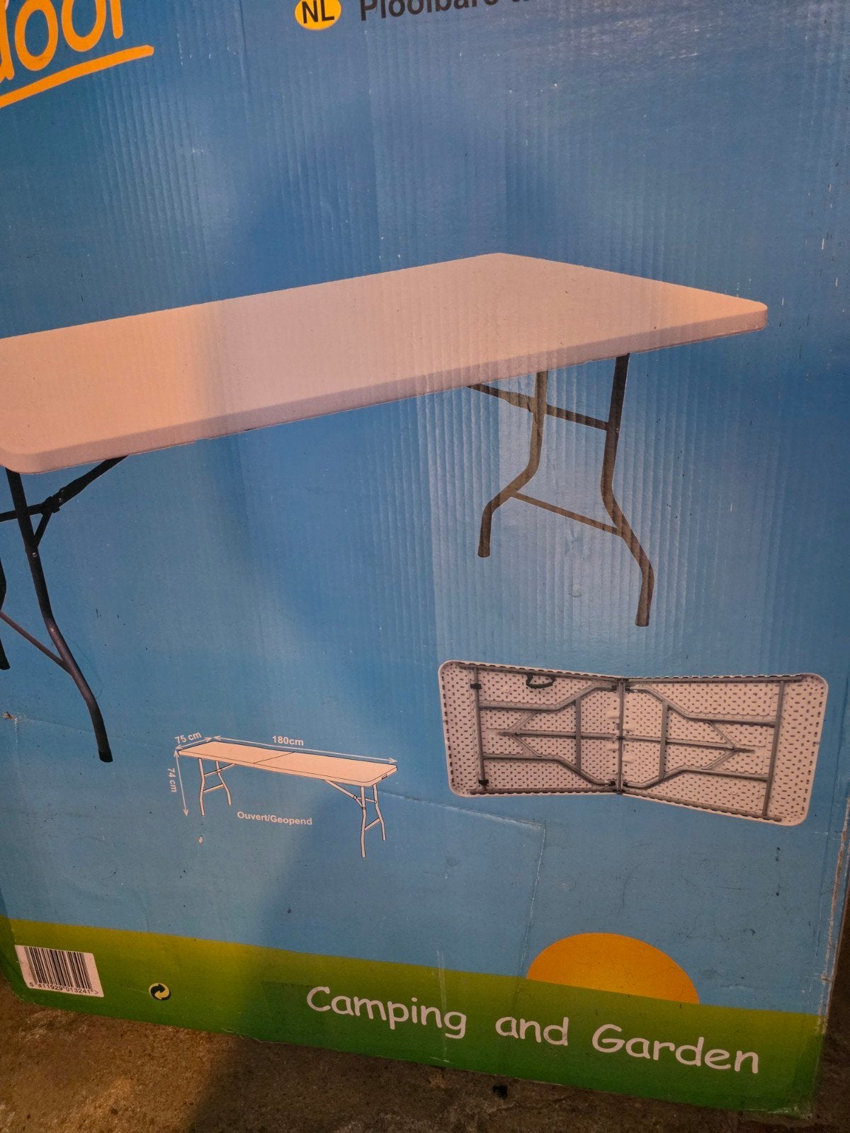 Tuintafel, Ophalen