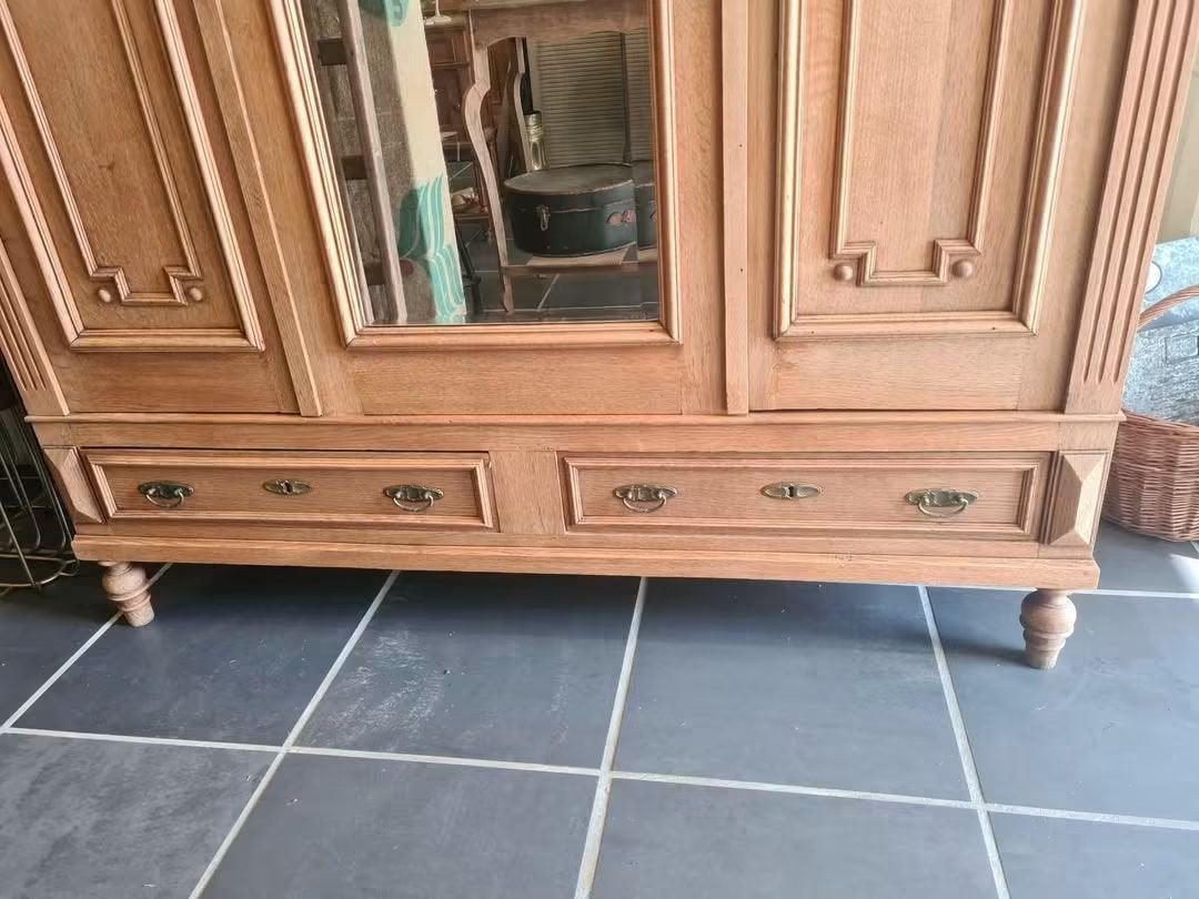 belle armoire 3 portes en chêne, Enlèvement
