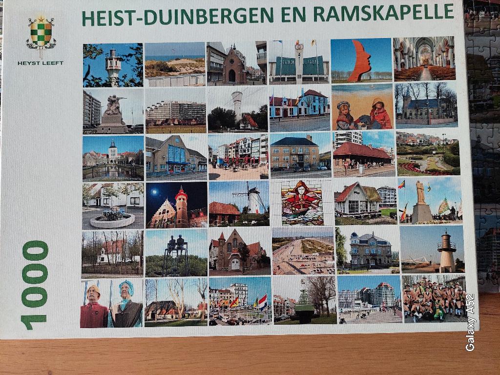 puzzel 1000 st - Heist, Duinbergen, Ramskapelle, Ophalen of Verzenden, 500 t/m 1500 stukjes, Zo goed als nieuw, Legpuzzel