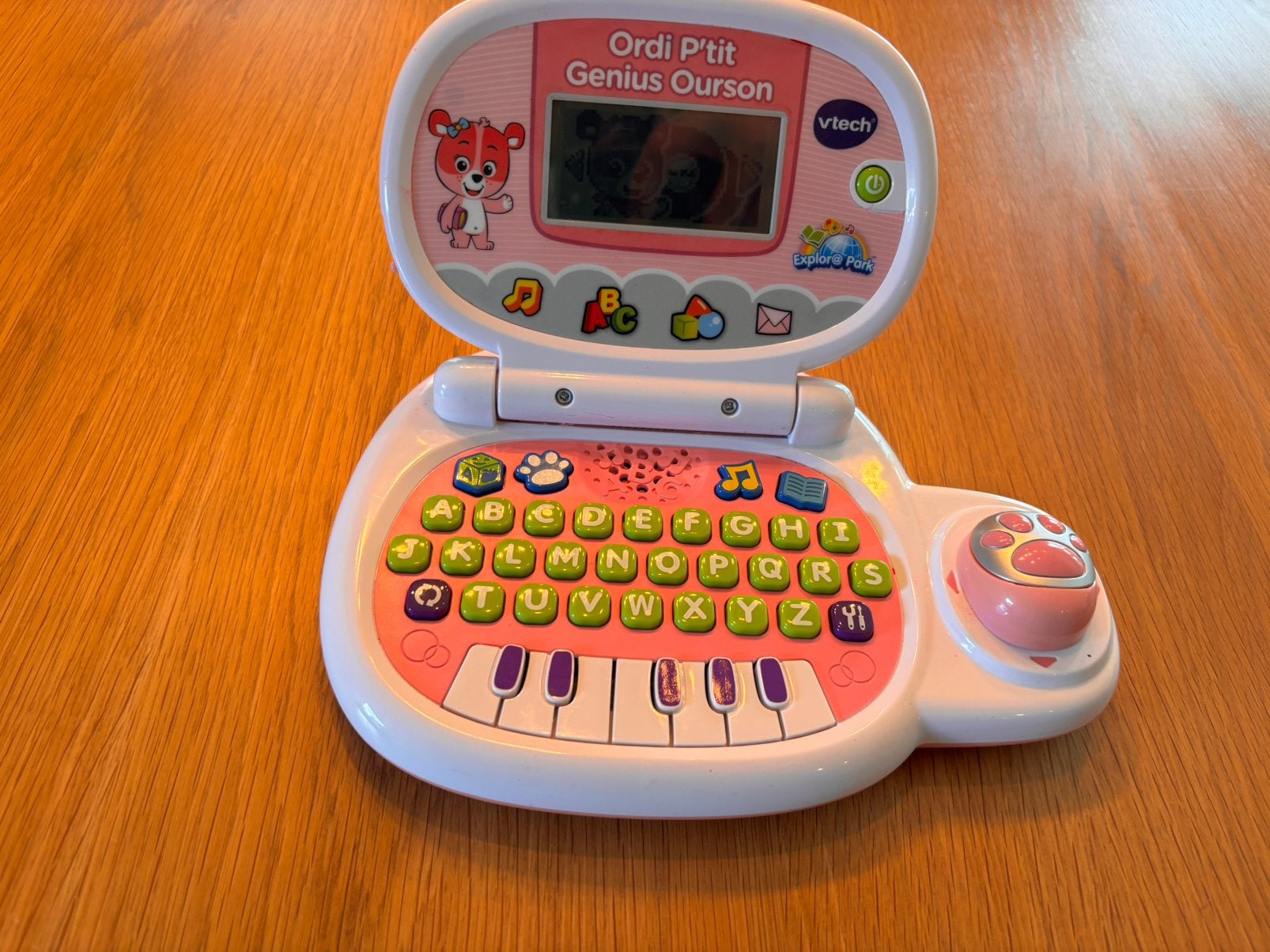 Ordi P’tit genius ourson vtech, Games en Spelcomputers, Ophalen, Zo goed als nieuw