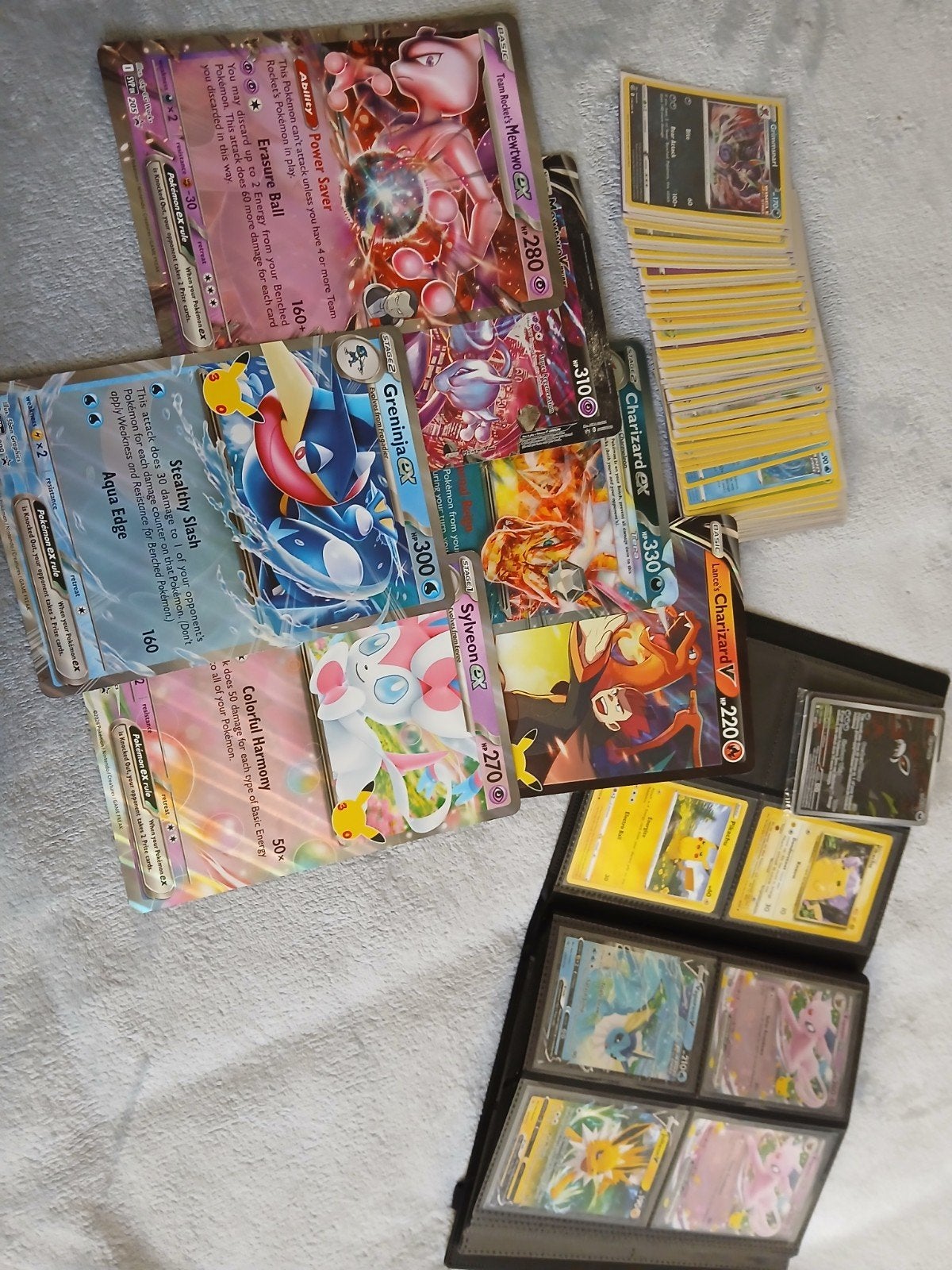Pokemon collectie + hits, Ophalen, Zo goed als nieuw, Meerdere kaarten, Foil