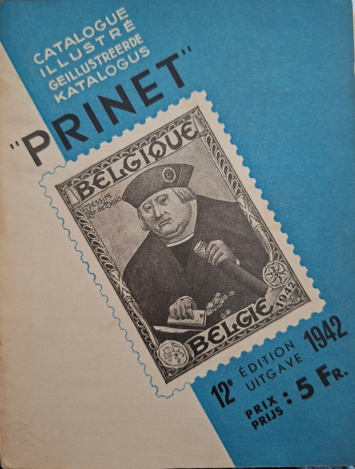 Ancien catalogue PRINET BELGIQUE 1942, Timbres & Monnaies, Envoi, Catalogue