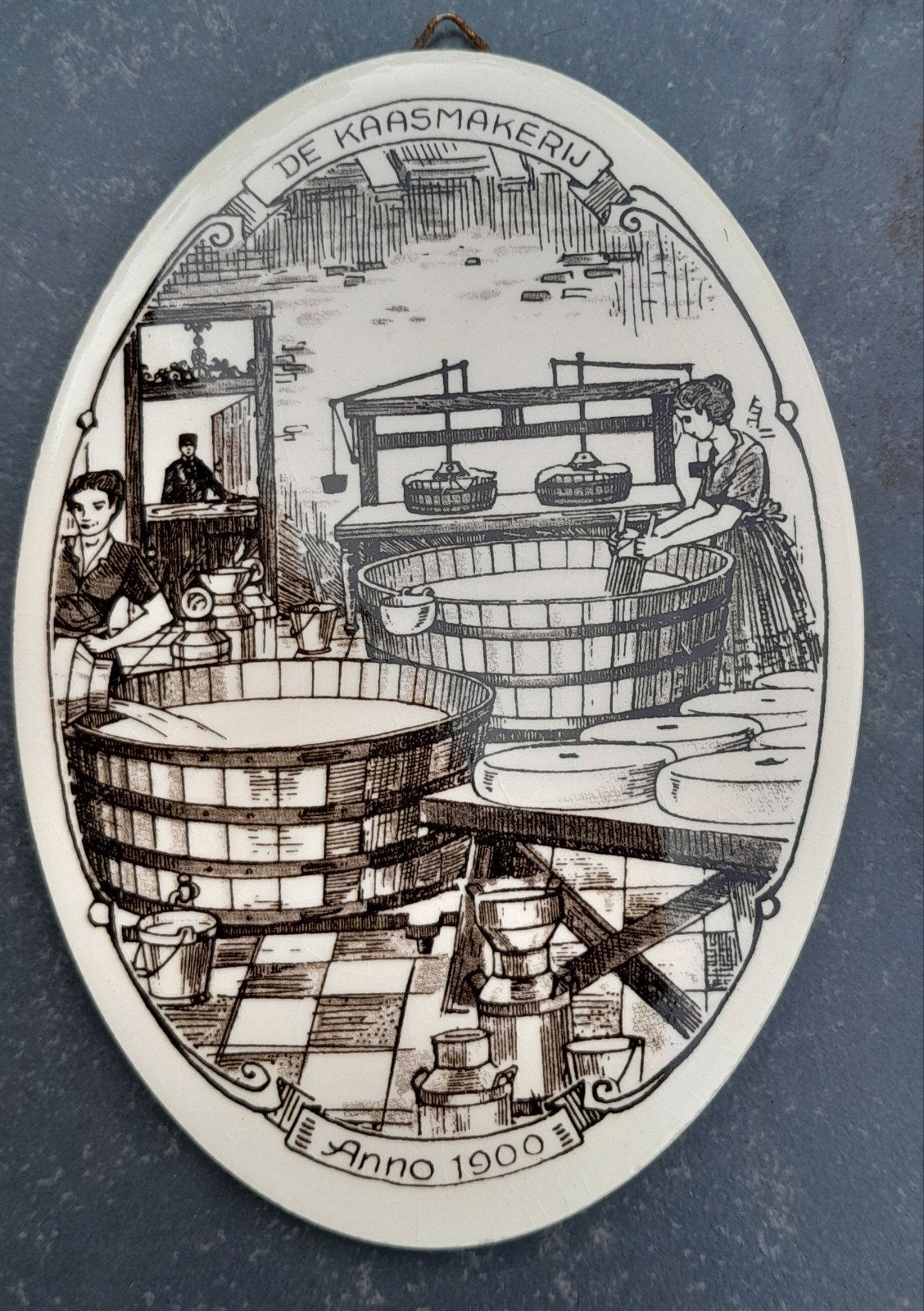 Prachtige tegel kaasmakerij Delft., Ophalen of Verzenden