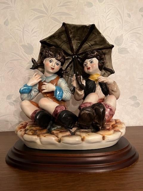 Vintage beeld // CAPODIMONTE, Enlèvement ou Envoi, Comme neuf, Humain