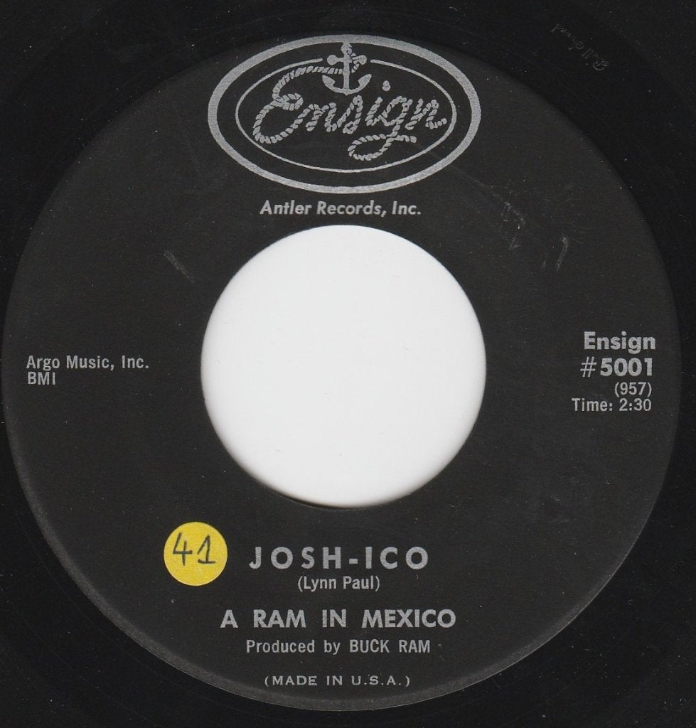 A Ram In Mexico / Josh-Ico * Popcorn, Instr. *, CD & DVD, Enlèvement ou Envoi, 7 inch, Utilisé, Housse de protection extérieure