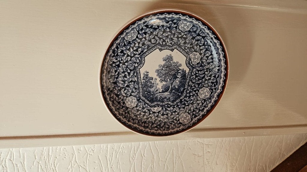 wandbord antiek Villeroy en Boch flamand 20 cm 1 schildering, Antiek en Kunst, Ophalen of Verzenden