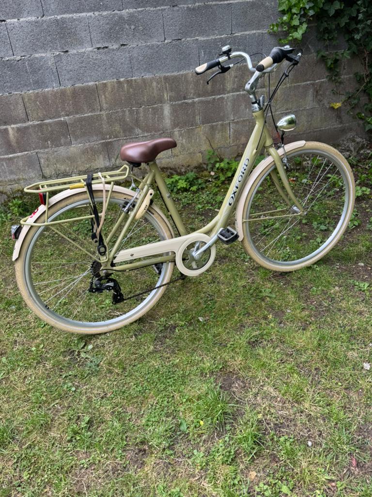 Oxford CLASSICO NEGRO 28 inch 7V Shimano-fiets, Velgrem, 47 tot 50 cm, Versnellingen, Zo goed als nieuw