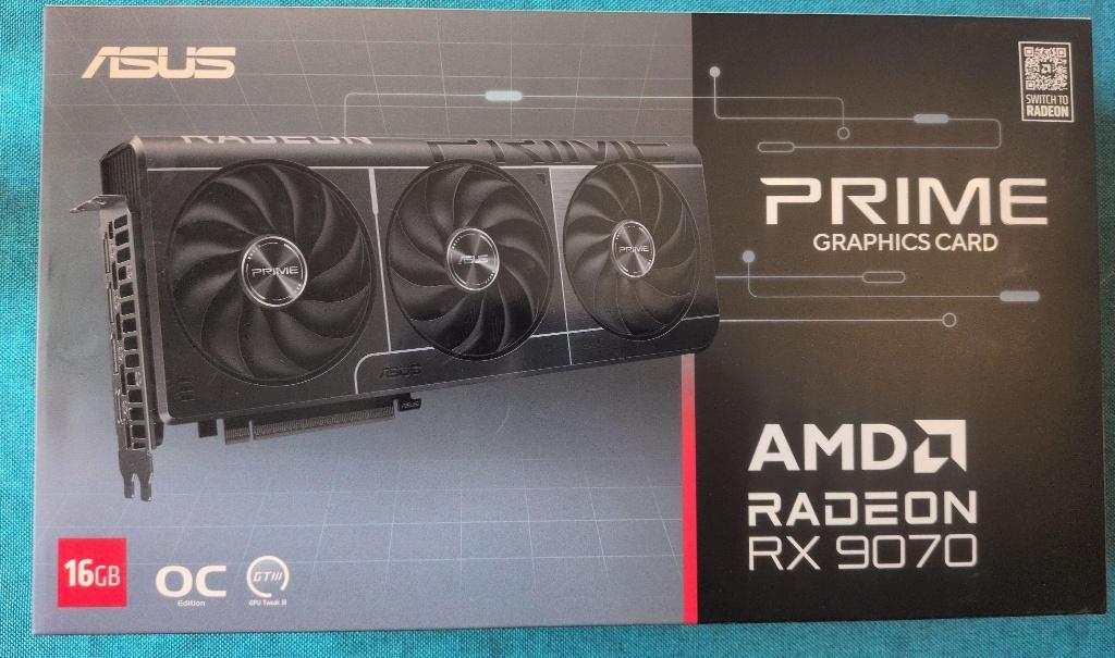 ASUS Prime Radeon RX 9070 OC - Carte Graphique Neuve, Informatique & Logiciels, Neuf, AMD, Enlèvement ou Envoi, GDDR6