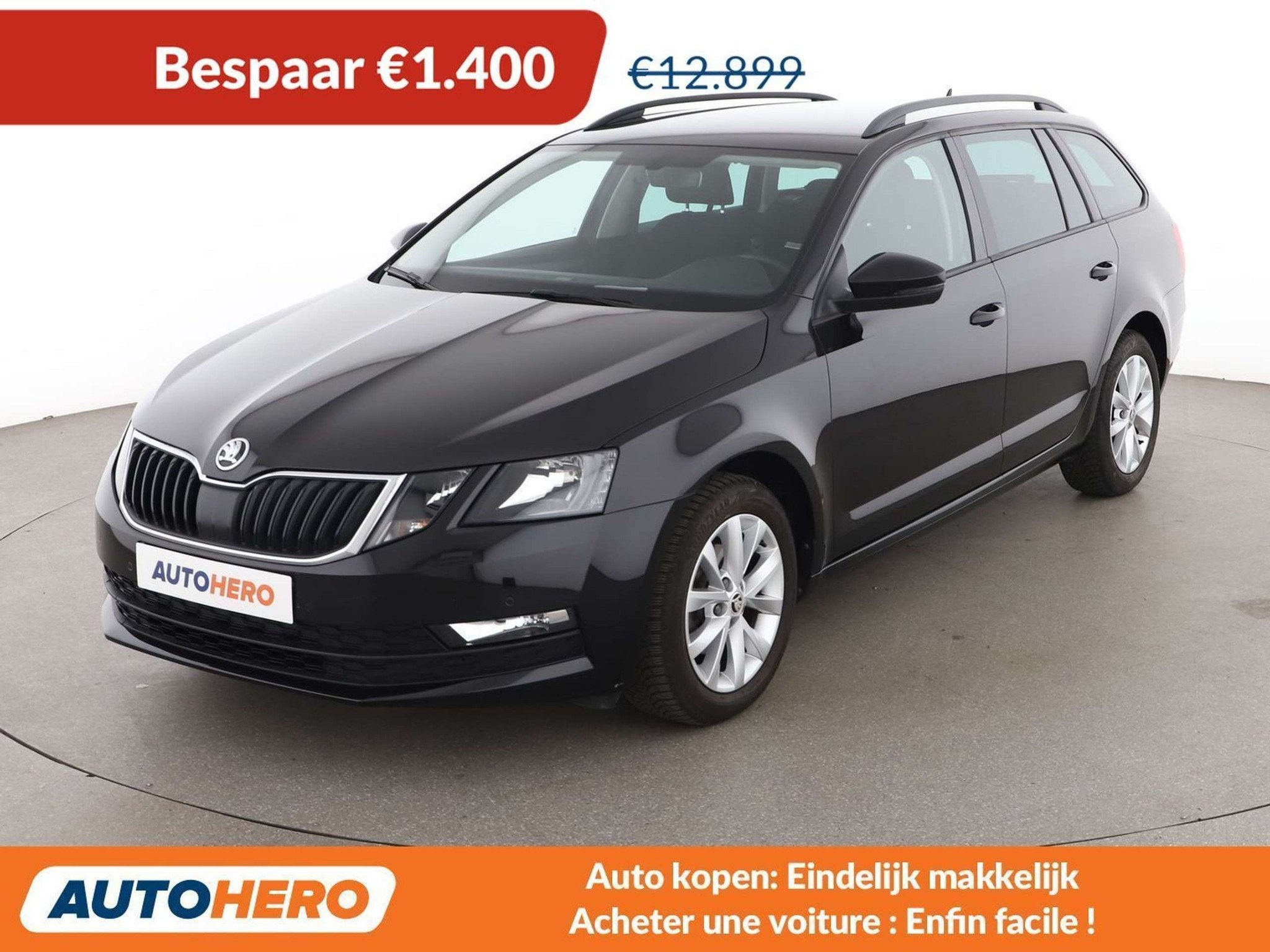 Skoda Octavia 1.6 TDI Ambition (bj 2019), Auto's, Voorwielaandrijving, Gebruikt, 116 pk, Zwart