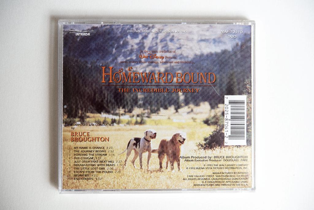 CD Homeward Bound Bruce Broughton Intrada, Cd's en Dvd's, Ophalen of Verzenden, Zo goed als nieuw