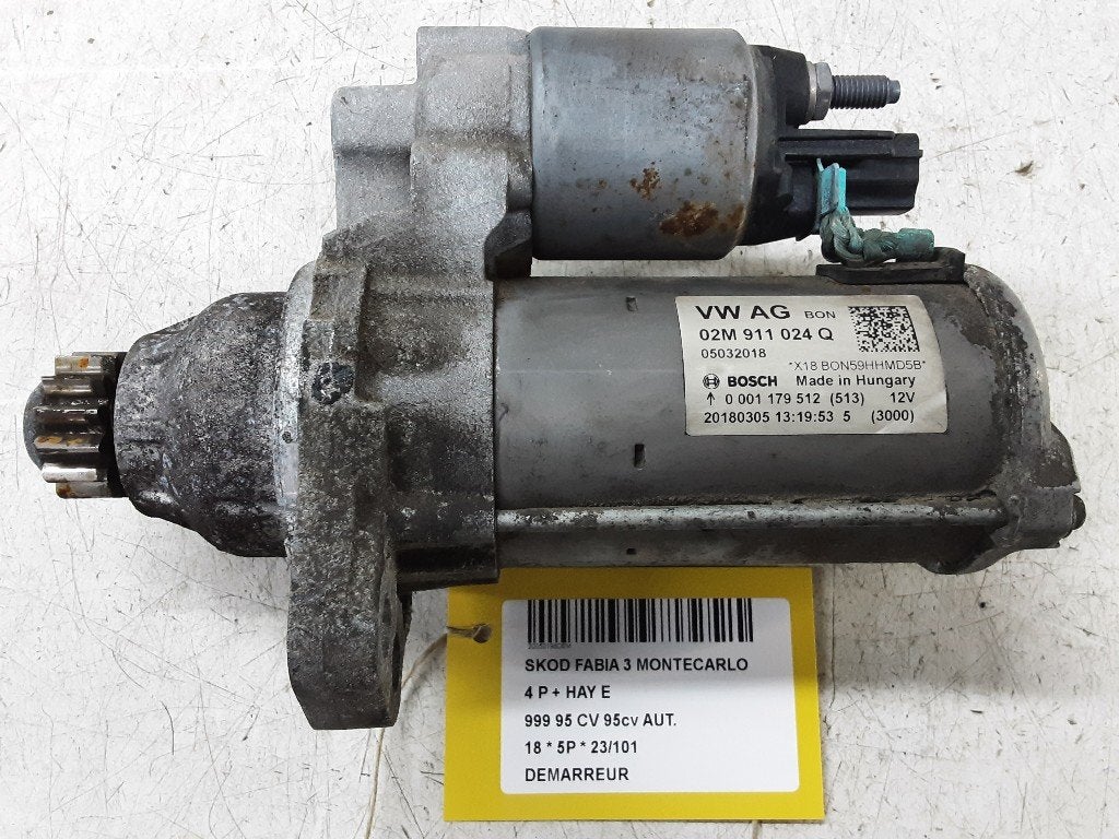 STARTMOTOR Skoda Fabia III (NJ3) (02M911024Q), Gebruikt, Info@skoda-auto.de, Skoda, Max-Planck-Straße  3-5
64331  Weiterstadt, DE