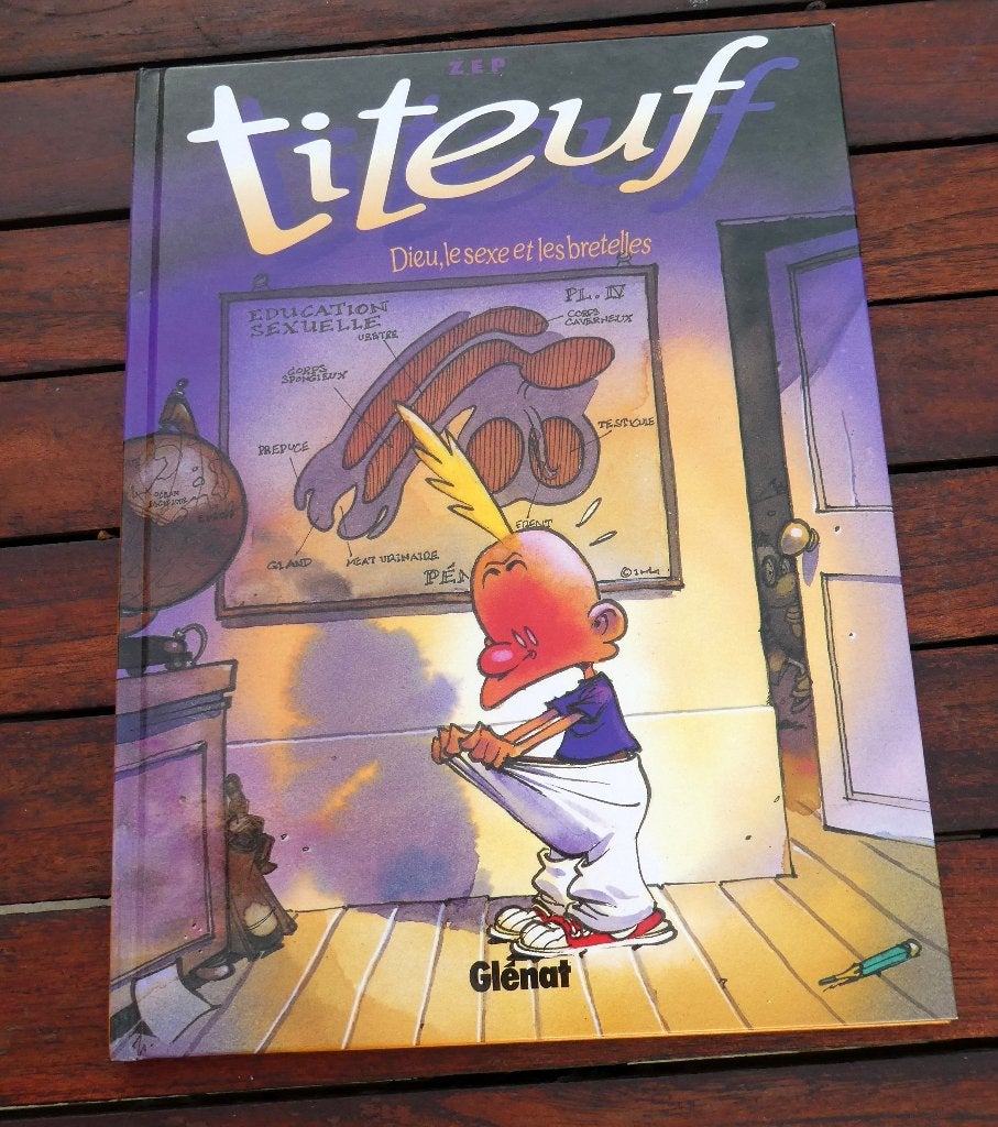 BD Titeuf Dieu le sexe et les bretelles, Enlèvement ou Envoi, Neuf