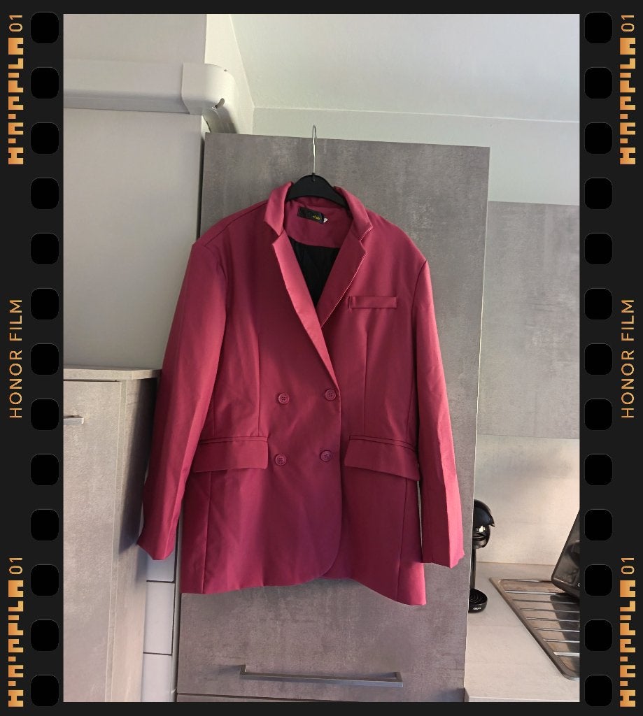 BLAZER New M2 Studio Fuchsia oversized S jas, Kleding | Dames, Kostuum of Pak, Overige kleuren, Nieuw, Ophalen of Verzenden